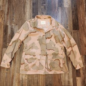 Anthropologie Camo Print Lida Utility Jacket